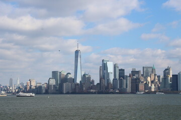Fototapeta premium Manhattan view from Liberty Island 
