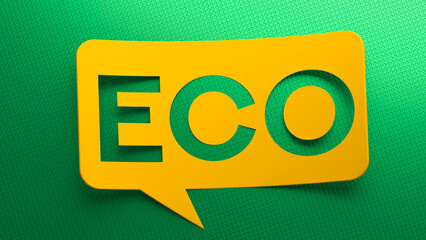 Eco speech bubble