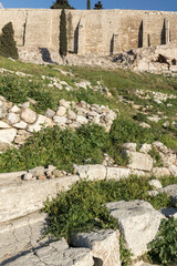 Panoramic view of Acropolis of Athens, Greece