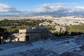 Fototapeta premium Panoramic view of Acropolis of Athens, Greece