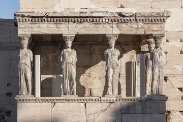 Panoramic view of Acropolis of Athens, Greece