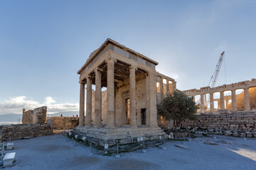 Panoramic view of Acropolis of Athens, Greece