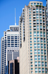 Fototapeta na wymiar Sydney Downtown Modern Tall Skyscrapers