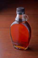 maple syrup on a dark background