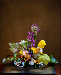 nice spring flowers on table