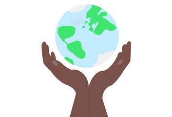 earth in hands, globe, green earth, sustainability, take care, plants, one earth, environment 
