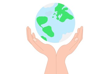 earth in hands, globe, green earth, sustainability, take care, plants, one earth, environment 