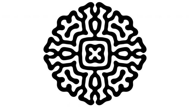 Reaction diffusion organic growing pattern. Cell division science background.