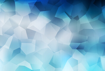 Light BLUE vector background with abstract shapes.