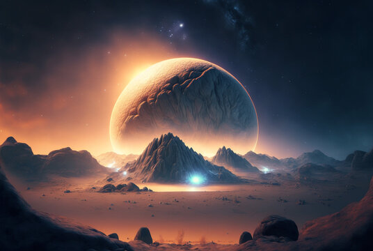 Sci-Fi alien planet