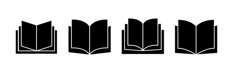 Book icon vector for web and mobile app. open book sign and symbol. ebook icon