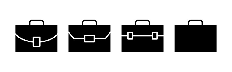 Briefcase icon vector for web and mobile app. suitcase sign and symbol. luggage symbol.