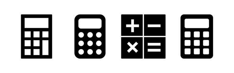 Calculator icon vector for web and mobile app. Accounting calculator sign and symbol.