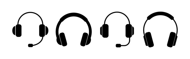 Headphone icon vector for web and mobile app. headphone sign and symbol