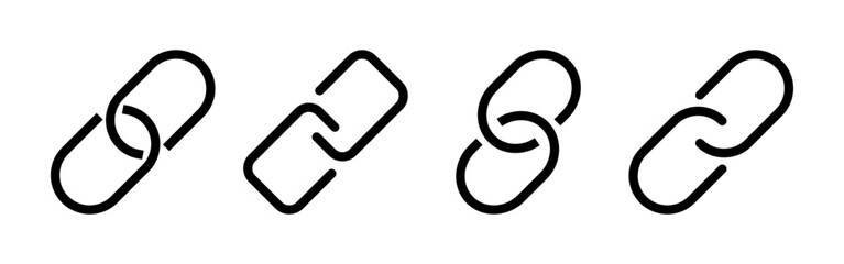 Link icon vector for web and mobile app. Hyperlink chain sign and symbol