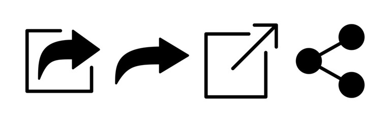Share icon vector for web and mobile app. Sharing sign and symbol