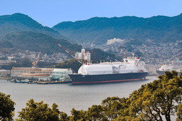 世界遺産の三菱重工長崎造船所