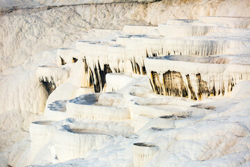The eighth wonder of the world-the travertines mountains of Pamukkale in Turkey.