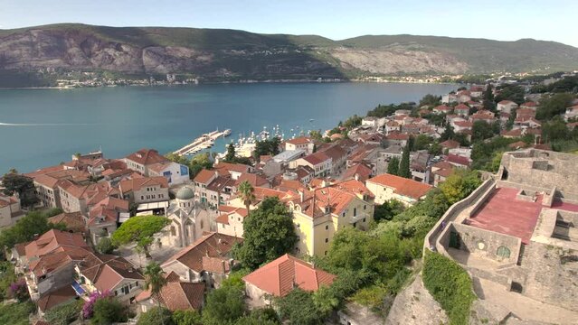 Kanli Kula Fortress. Herceg Novi Drone flight 