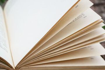 open book on a table