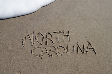 North Carolina in the sand