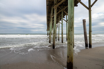 Carolina Beach Pier on the Atlantic Coast
