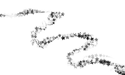 Isolated black gray and white star graphic design element shape overlay