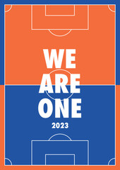 soccer court illust vector graphic design