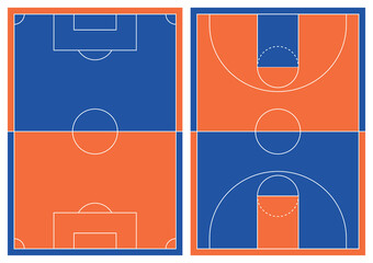 soccer and basketball illust vector design © CYTTT