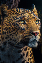 Close up of leopard