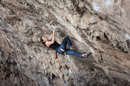 Isabel "Chere" Silva at El Chanchuyo cave in Guerrero, Mexico.