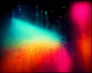 Abstract colorful background with lights