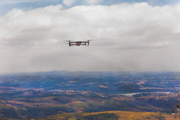 Fototapeta na wymiar Drone DJI Mavic Pro flying