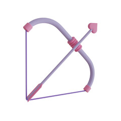 love arrow 3d illustration
