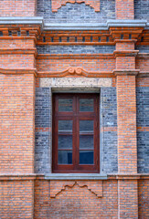 old wall with windows
