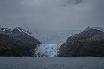 Glacier thawing at the end of the world