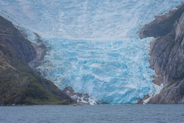 Glacier thawing at the end of the world