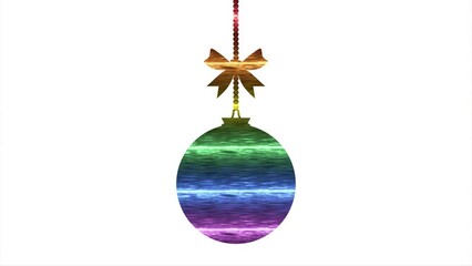 LGBT christmas ball icon rainbow abstract lesbian, gay, bisexual, and transgender flag - Powered by Adobe