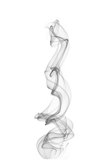 Abstract white puffs of smoke swirls overlay on black background pollution. Royalty high-quality free stock photo image of abstract smoke overlays on black background. White smoke explosion