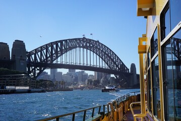 Sydney Harbour, Australia. Bridge. Ferry.