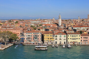 Fototapeta na wymiar Venice as seen from above
