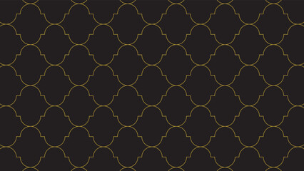 幾何学的なおしゃれパターン背景のベクター素材31。ラグジュアリーな黒壁紙