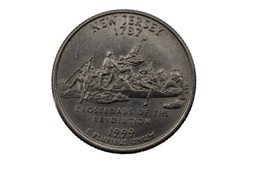 New Jersey State Quarter, 50 state quarters Crossroads of the Revolution, 1787 - 1999