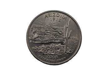 Arizona State Quarter, 50 state quarters 1912 - 2008 Grand Canyon State