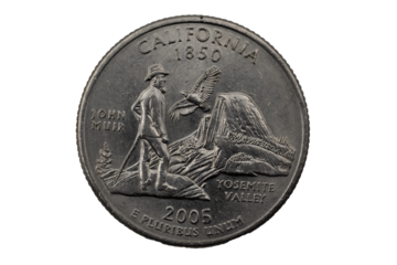 California State Quarter, 50 State Quarters 1850 - 2005 John Muir