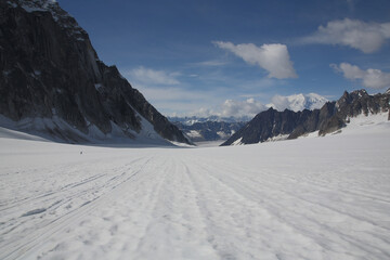 mountains in denali national park in alaska