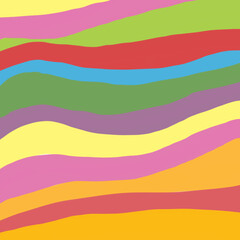 Abstract hand drawing colorful curved line for background, banner, poster, decoration