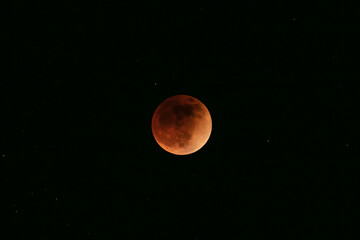 Eclipsed Moon