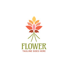 Flower premium modern logo template 
