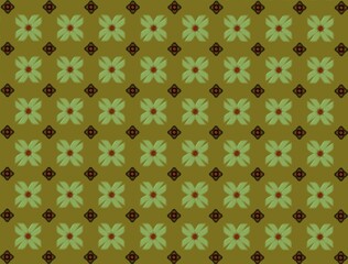 pattern with floral shapes